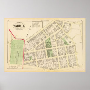 Fantastisch kerkkerkhof en Elba Mills Atlas Poster