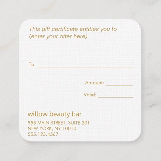 Fantastisch kerstboomvakantiecertificaat voor fees kortingskaartje (Achterkant)