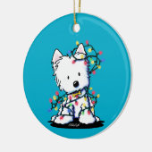 Fantastisch kerstfeest KiniArt Keramisch Ornament (Links)