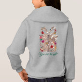 Fantastisch, Kerstmis, Meisje Pullover Hoodie (Achterkant)