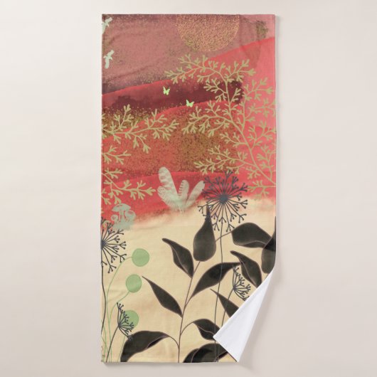 Fantastisch landschap badhanddoek (Badhanddoek)