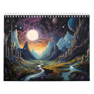 Fantastisch landschap kalender
