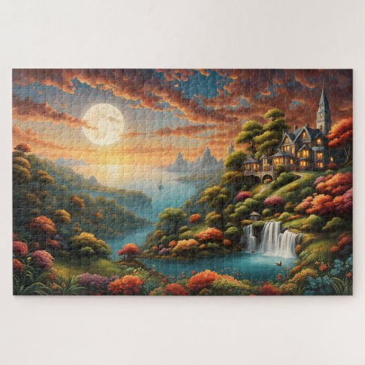 Fantastisch landschap legpuzzel (Horizontaal)