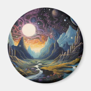 Fantastisch landschap magneet