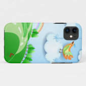 Fantastisch landschap met vogel, iPhone5 hoesje (Achterkant (horizontaal))
