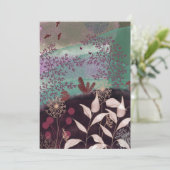 Fantastisch landschap save the date (Staand voorkant)