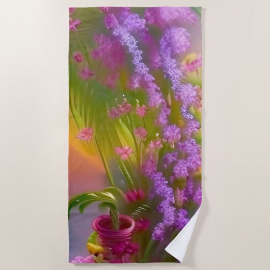 Fantastisch landschap, tropisch en droomachtig strandlaken (Voorkant)