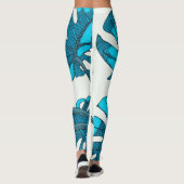 Fantastisch, leuk! Monstera leaf-ontwerp Leggings (Achterkant)