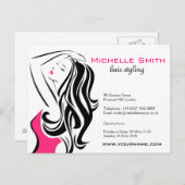 Fantastisch meisje met golvend haar Hairstyling-me Briefkaart (Voorkant / Achterkant)