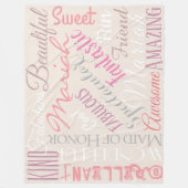 Fantastisch meisje van eerwaarde personaliseer Fab Fleece Deken (Voorkant)