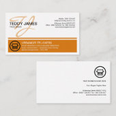 Fantastisch monogram Bright Logo Visitekaartje (Voorkant / Achterkant)