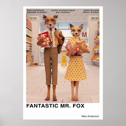 Fantastisch Mr Fox Poster (Voorkant)