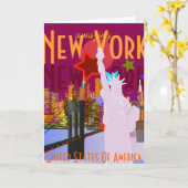 Fantastisch New York Kaart (Gele Bloem)