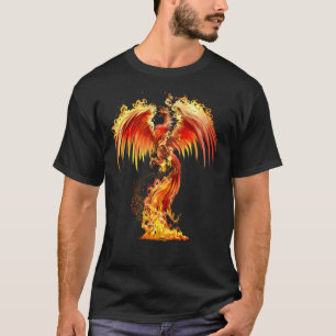 Fantastisch Oranje vuur Phoenix stijgt uit de boer T-shirt