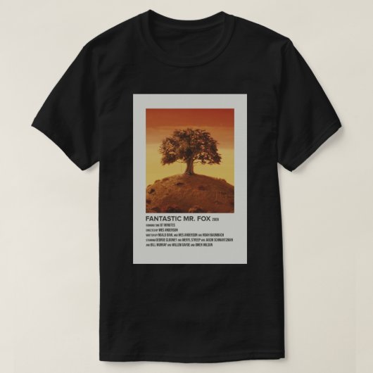 fantastisch Poster van de heer fox ( 2009 ) T-shirt (Design voorkant)