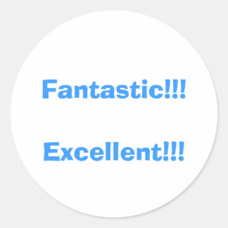 Fantastisch!! ... ronde sticker