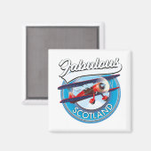 Fantastisch Schotse retro-achtige patch Magneet (Voorkant / Achterkant)