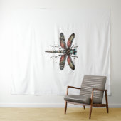 Fantastisch Steampunk Dragonfly T-shirt Wandkleed (In Situ (horizontaal))