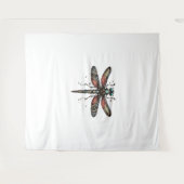 Fantastisch Steampunk Dragonfly T-shirt Wandkleed (Voorkant (horizontaal))