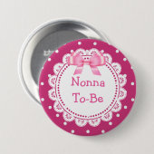 Fantastisch Stippen Baby shower Button (Voorkant /achterkant)