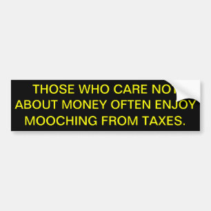 Fantastisch van belasting op de bumpersticker