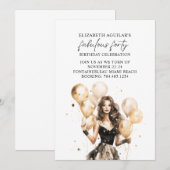 Fantastisch veertig verjaardagsfeestje kaart (Voorkant / Achterkant)