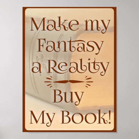 Fantastisch voor de realiteit Funny Epic Author Sl Poster (Voorkant)