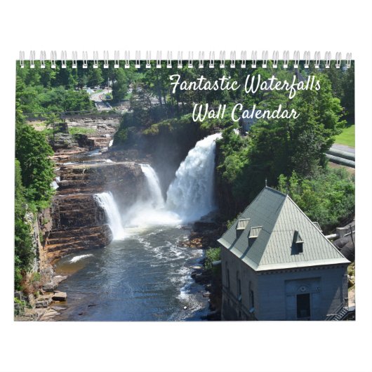 Fantastisch waterval Wall Agenda Kalender (Hoes)