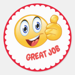 Fantastisch werkschoolteken ronde sticker