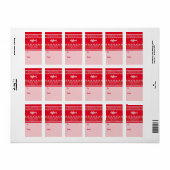 Fantastisch witte kerst, lelijke Sweater Gift Labe Etiket (Full Sheet)