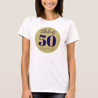 Fantastische 50 gouden verjaardag t-shirt