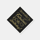Fantastische 60e verjaardag voor vrouwen servet (Hoek)
