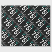 Fantastische 75e verjaardag voor haar cadeaupapier (Vlak)