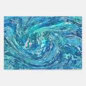 Fantastische Abstracte golf Inpakpapier Vel (Voorkant 3)