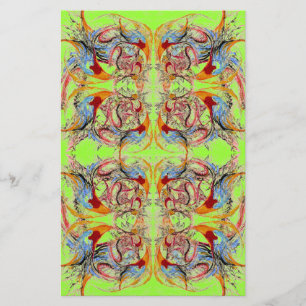 Fantastische Abstracte scrapbook, groenboek Briefpapier