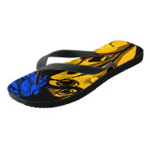 Fantastische abstracte vlinder Flip Flops (Schuin)