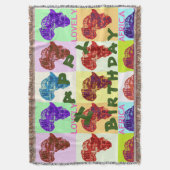 Fantastische Afrikaanse gelukkige verjaardag Deken (Voorkant Verticaal)