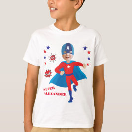 Fantastische Amerikaanse Superhelden Jongen Verjaa T-shirt