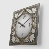 Fantastische Art Deco Vierkante Klok (Hoek)