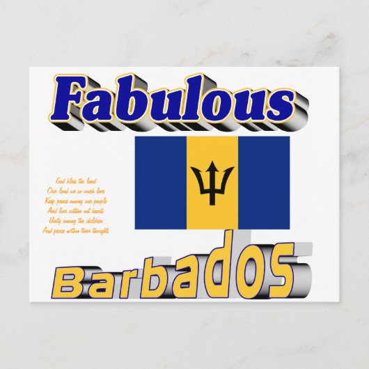fantastische barbados briefkaart (Voorkant)