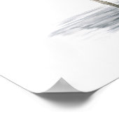 Fantastische blauwharen afdrukken poster (Hoek)