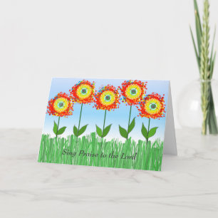 Fantastische Bloemen Aanmoediging Kaart