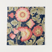 Fantastische bloemen in retro, , jakobenompen wandkleed (Voorkant (horizontaal))