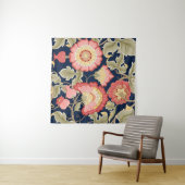 Fantastische bloemen in retro, , jakobenompen wandkleed (In Situ (horizontaal))