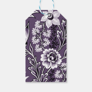 Fantastische Bloemen (Pruim) Fijne Kunst Cadeaulabel