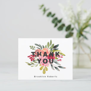 Fantastische bloemengratulatiekaart na afstuderen briefkaart