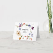 Fantastische Bloemrijke Elegante Dankjewel Bedankkaart (Voorkant)