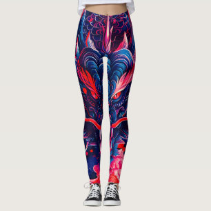 Fantastische Blossom Fury Dragon Leggings