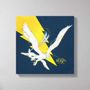 Fantastische borsten Thunderbird Canvas Afdruk