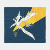 Fantastische borsten Thunderbird Fleece Deken (Voorkant (Horizontaal))